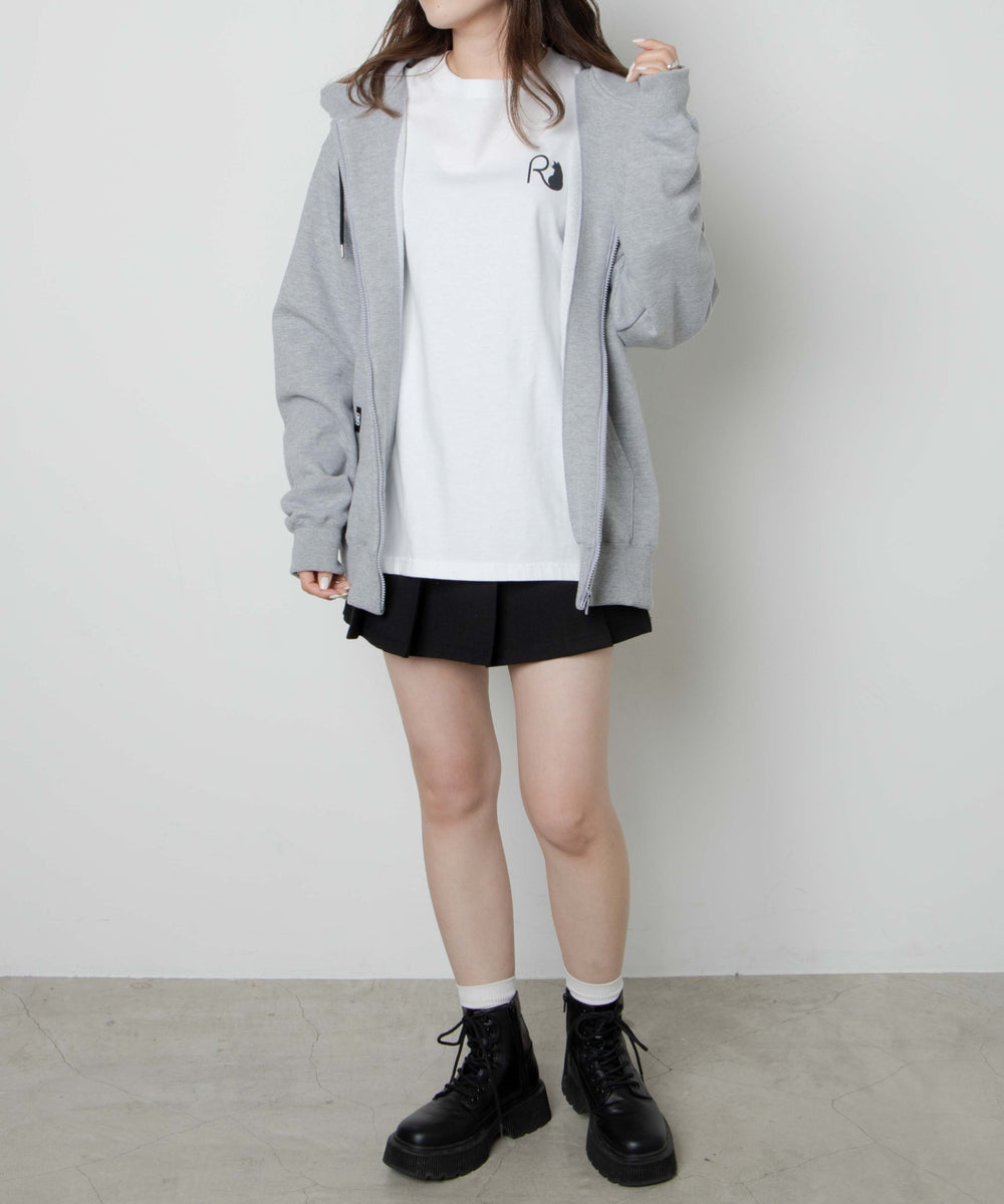 杢グレー　モデル：164cm　F着用