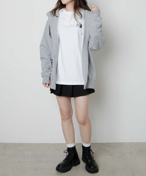 杢グレー　モデル：164cm　F着用