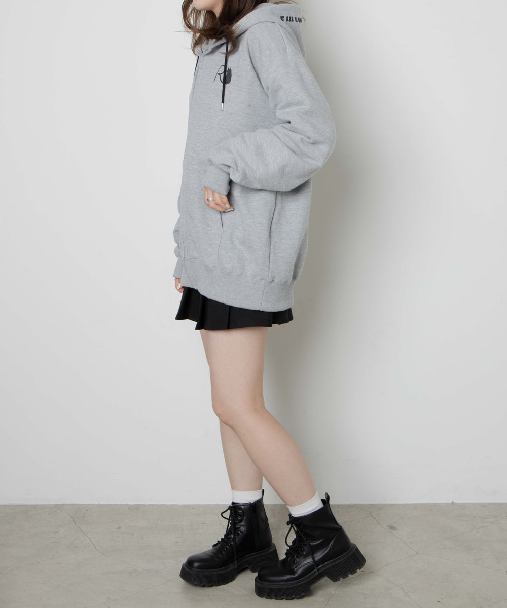 杢グレー　モデル：164cm　F着用