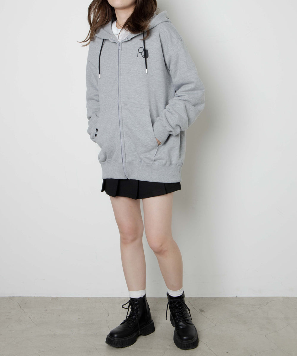 杢グレー　モデル：164cm　F着用