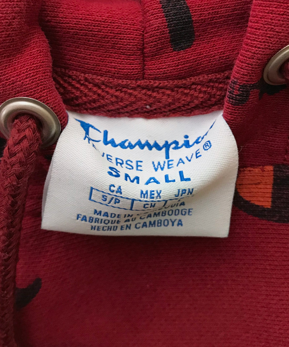 チャンピオンリバース 総柄 パーカー