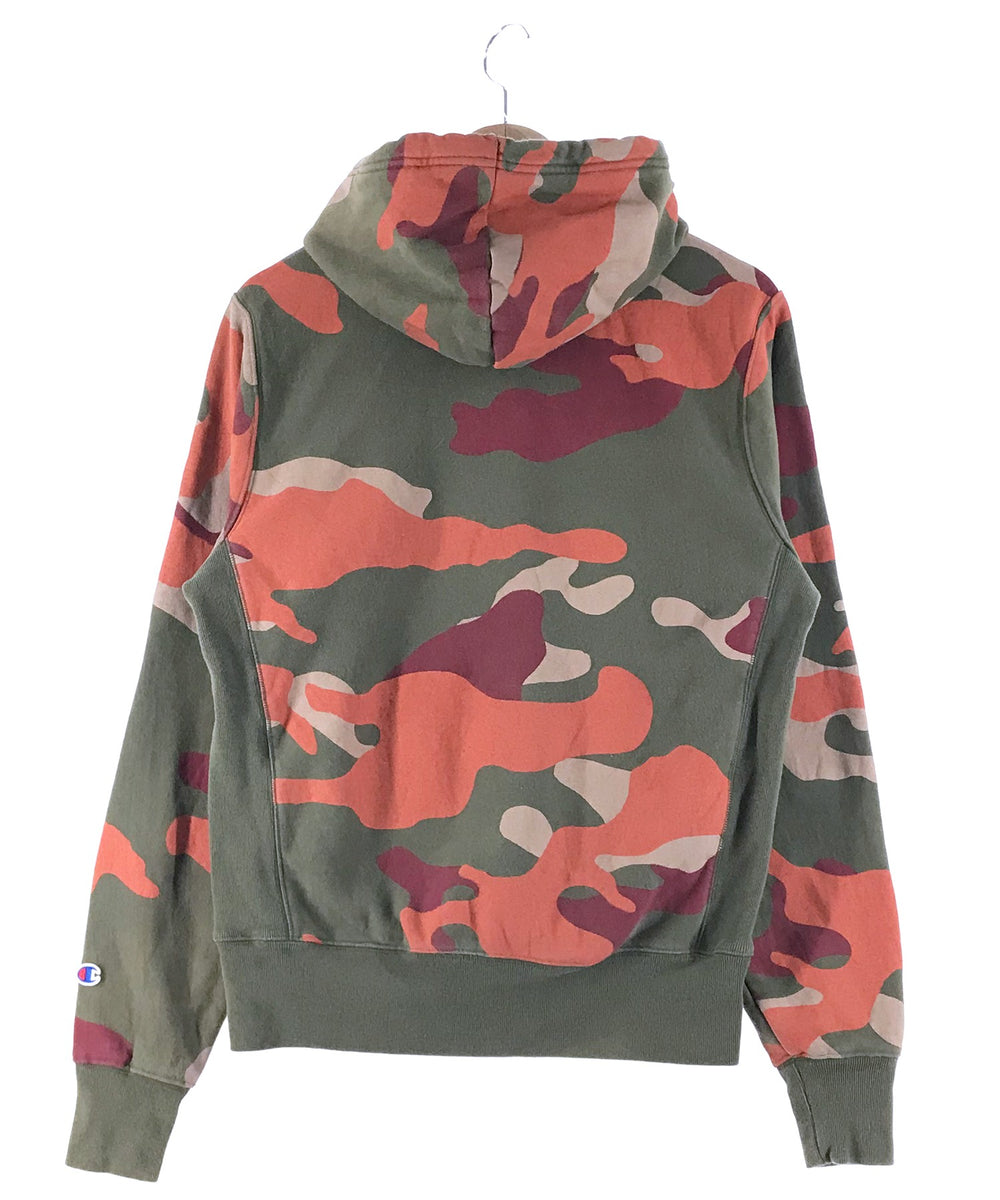 カモ柄 チャンピオンリバース パーカー