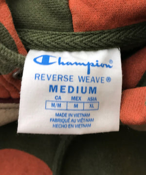 カモ柄 チャンピオンリバース パーカー