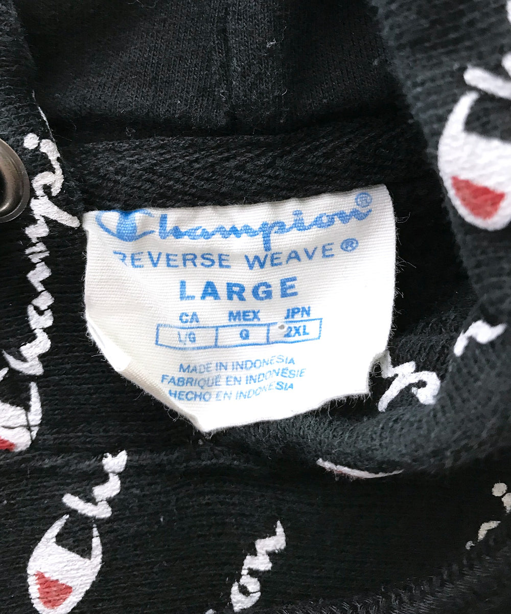 チャンピオンリバース  総柄パーカー