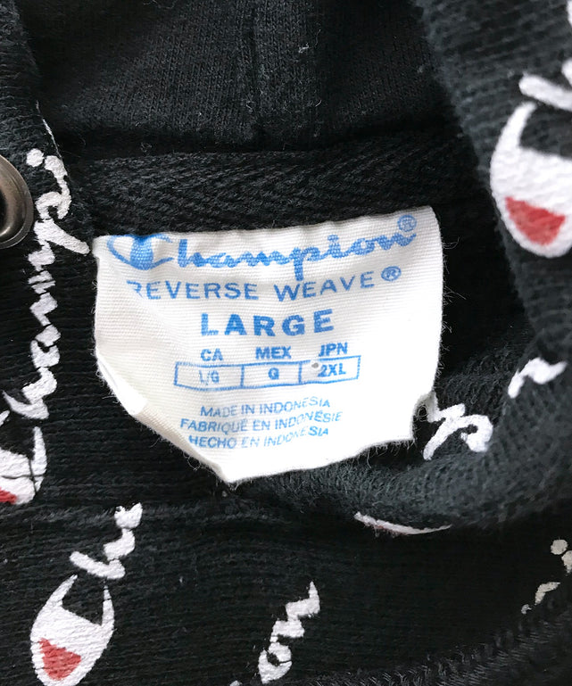 チャンピオンリバース  総柄パーカー