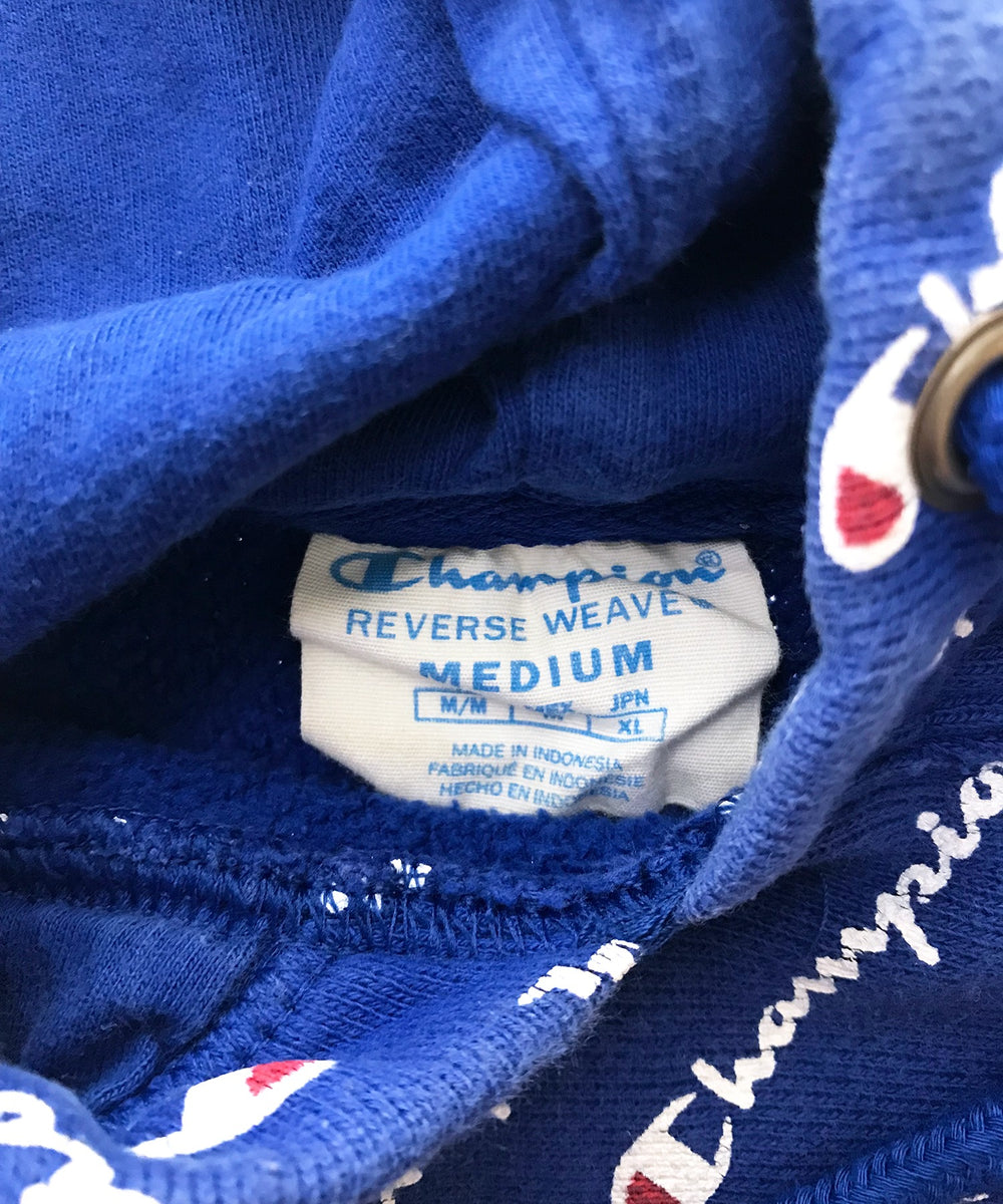 総柄 チャンピオンリバース パーカー