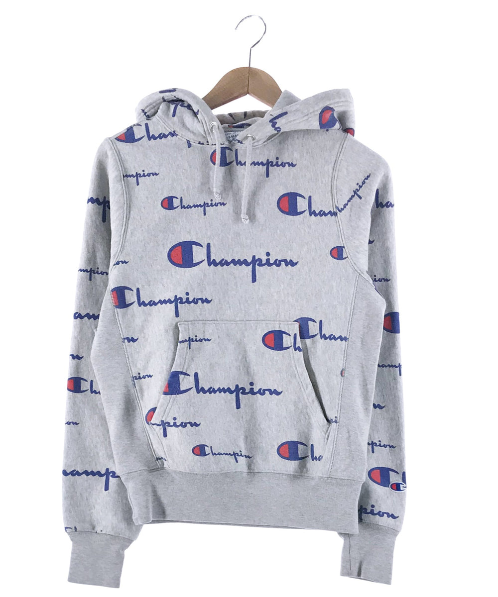 総柄 チャンピオンリバース パーカー