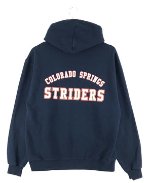 チャンピオンスウェット ワンポイント パーカー チームロゴ COLORADO SPRINGS STRIDERS