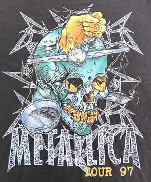 90'S METALLICA パスヘッド バンドTシャツ<br>TOUR 97