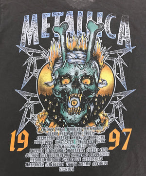 90'S METALLICA パスヘッド バンドTシャツ<br>TOUR 97
