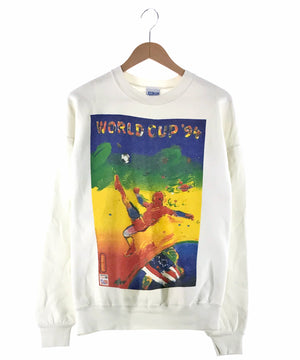 90'S　ピーターマックス プリントスウェット WORLD CUP '94