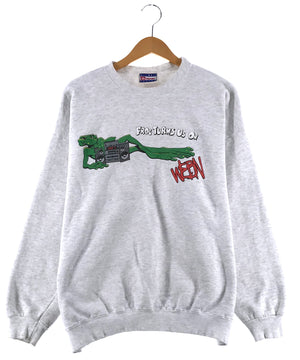 WEBN プリントスウェット FROG TURNS US ON