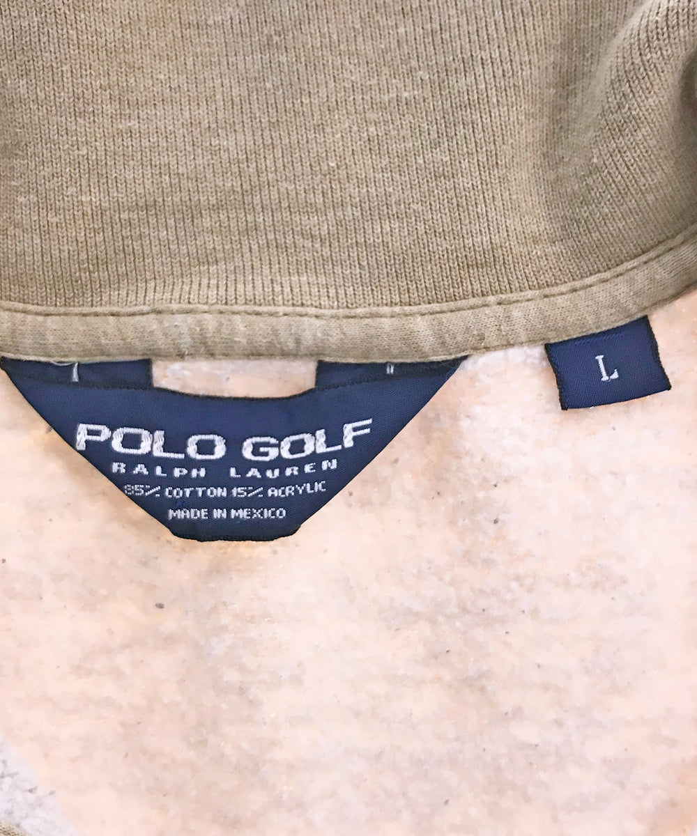 Ralph Lauren ストリートブランドスウェット POLO GOLF ハーフZIP