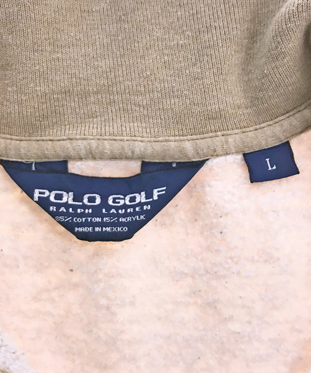 Ralph Lauren ストリートブランドスウェット POLO GOLF ハーフZIP