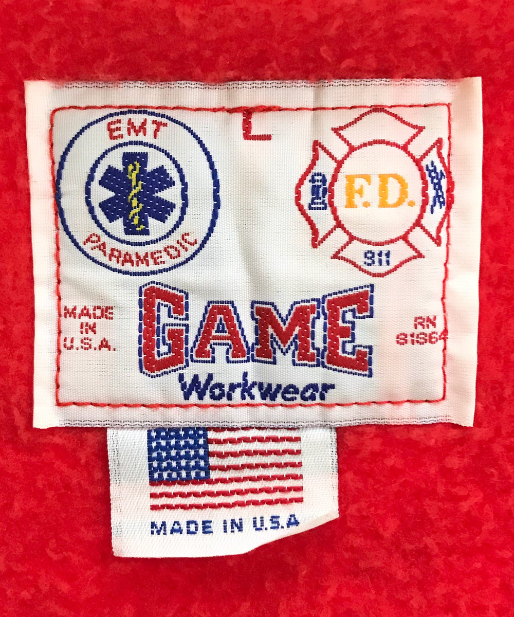 ハーフジップ 刺繡スウェット MARYLAND FIRE CHIEFS