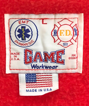 ハーフジップ 刺繡スウェット MARYLAND FIRE CHIEFS