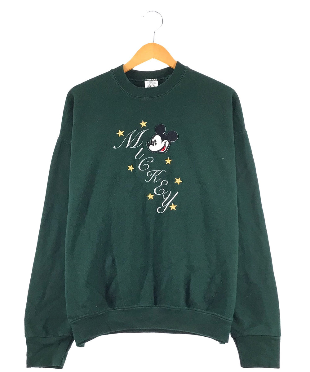 Disney Mickey キャラ刺繡スウェット