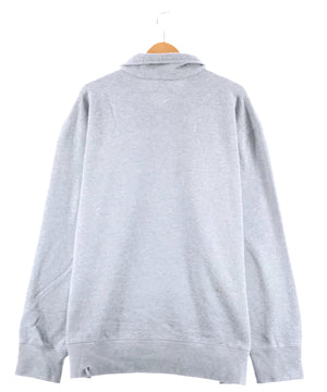 Disney Mickey ハーフZIP キャラ刺繡スウェット