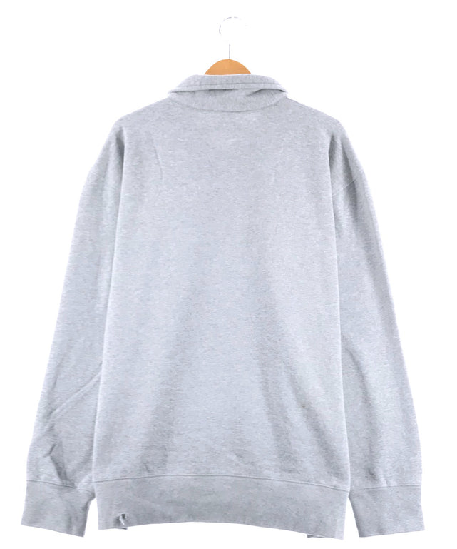 Disney Mickey ハーフZIP キャラ刺繡スウェット