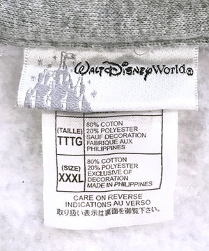 Disney Mickey ハーフZIP キャラ刺繡スウェット