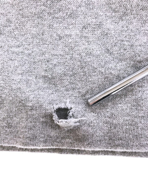 Disney Mickey ハーフZIP キャラ刺繡スウェット