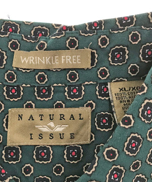 NATURAL ISSUE 柄シャツ
