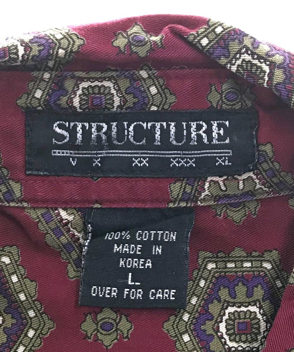 STRUCTURE 柄シャツ