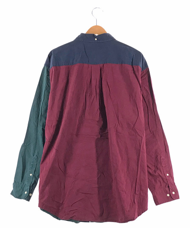 ROUNDTREE & YORKE 柄シャツ 3色切替 ボーダー