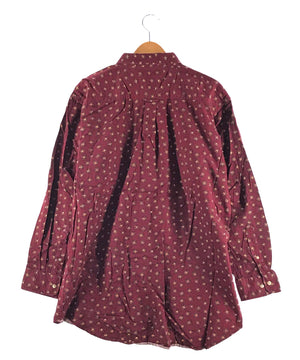 IVY CREW 柄シャツ ボタンダウン ワンポイント ロゴ 刺繍