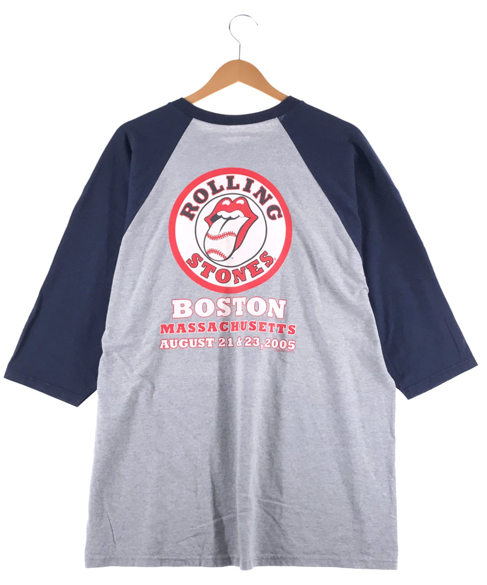 THE ROLLING STONES ラグラン バンドＴシャツBOSTON MASSACHUSETTS