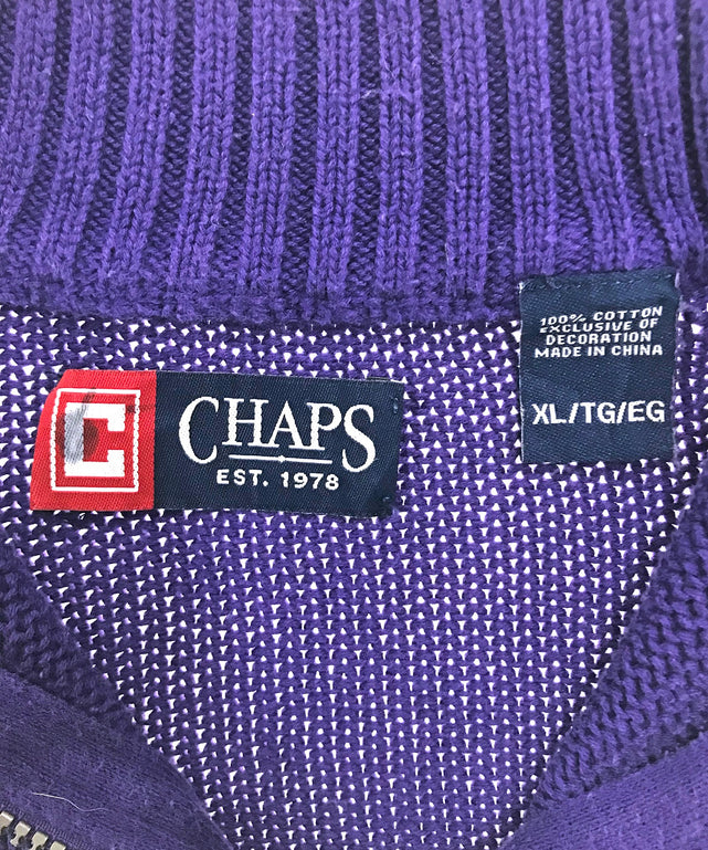 CHAPS ハーフZIPニット