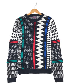 CONCRETE 総柄ニット