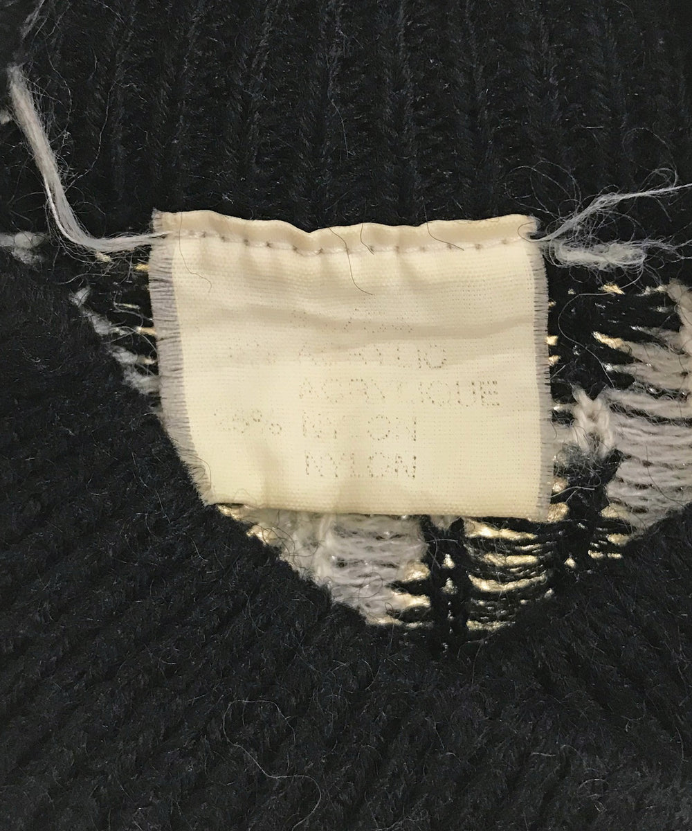 総柄カーディガン