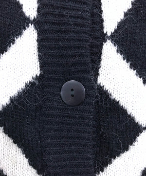 総柄カーディガン