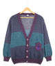 カラーブロック カーディガン