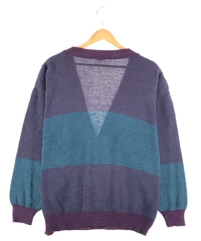 カラーブロック カーディガン