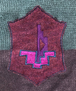 カラーブロック カーディガン