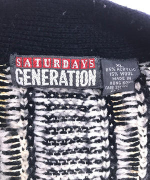 SATURDAYS GENERATION 総柄カーディガン