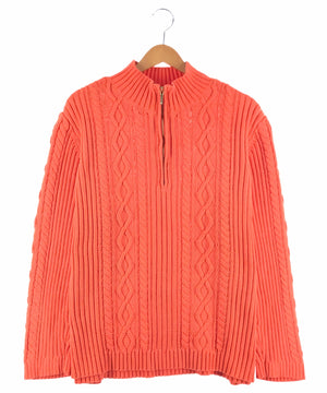 CHAPS ハーフZIPニット