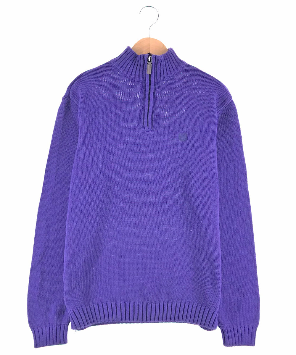 ACミラン ハーフジップ ヴィンテージ SERACE】Vintage design loose chemical short sleeve half zip