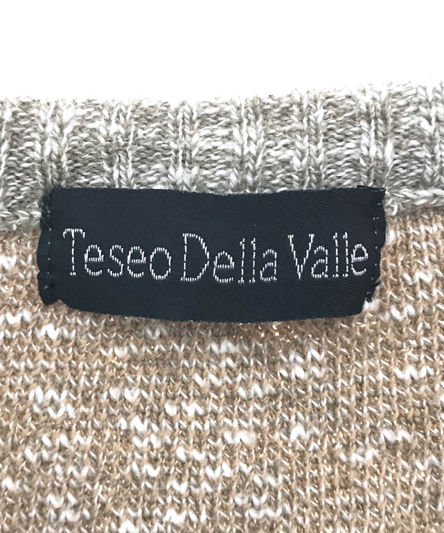 Teseo Della Valle 80S 総柄ニット