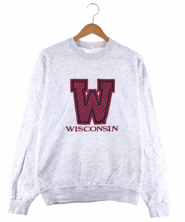 WISCONSIN カレッジ 刺繍スウェット/WISCONSIN カレッジ 刺繍スウェット