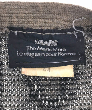 SEARS カーディガン 総柄ニット