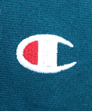 Champion リバース パーカー ワンポイントロゴ 刺繍