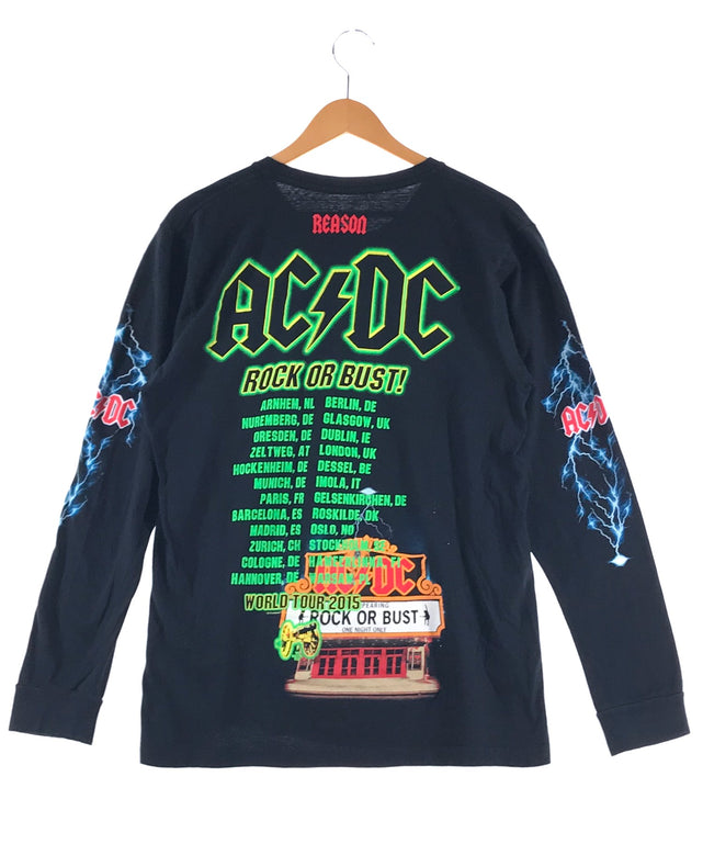 AC DC バンドTシャツ 長袖 - Tシャツ