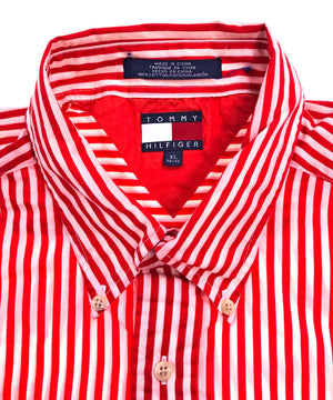 TOMMY ストライプ 長袖ブランドシャツ