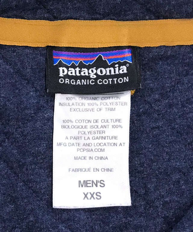 patagonia アウトドアブランドスウェットダイヤモンドキルト スナップT