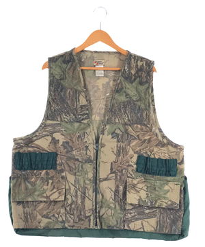 SPORTS A FIELD フィッシングベスト<br>カモフラ 迷彩 カモ柄