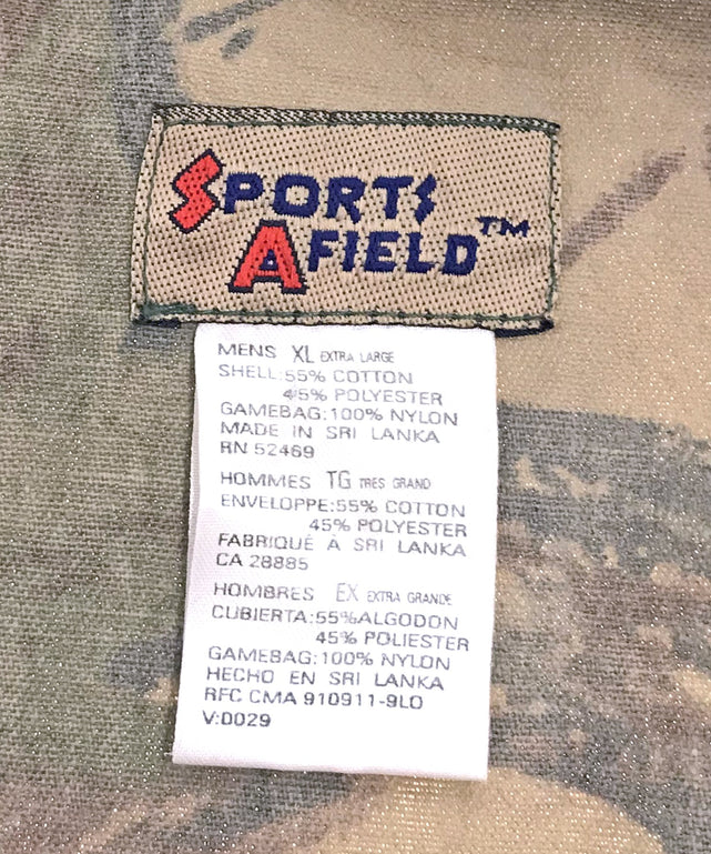 SPORTS A FIELD フィッシングベスト<br>カモフラ 迷彩 カモ柄