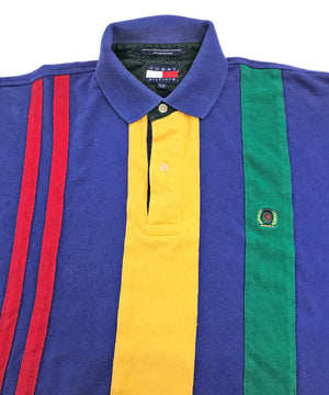 TOMMY ストライプ ポロシャツ